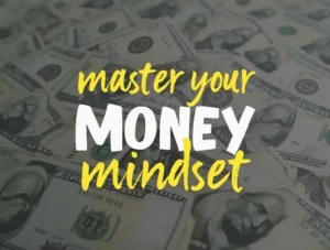 Master Your Money Mindset: Person holding a glowing key, unlocking financial success and abundance.